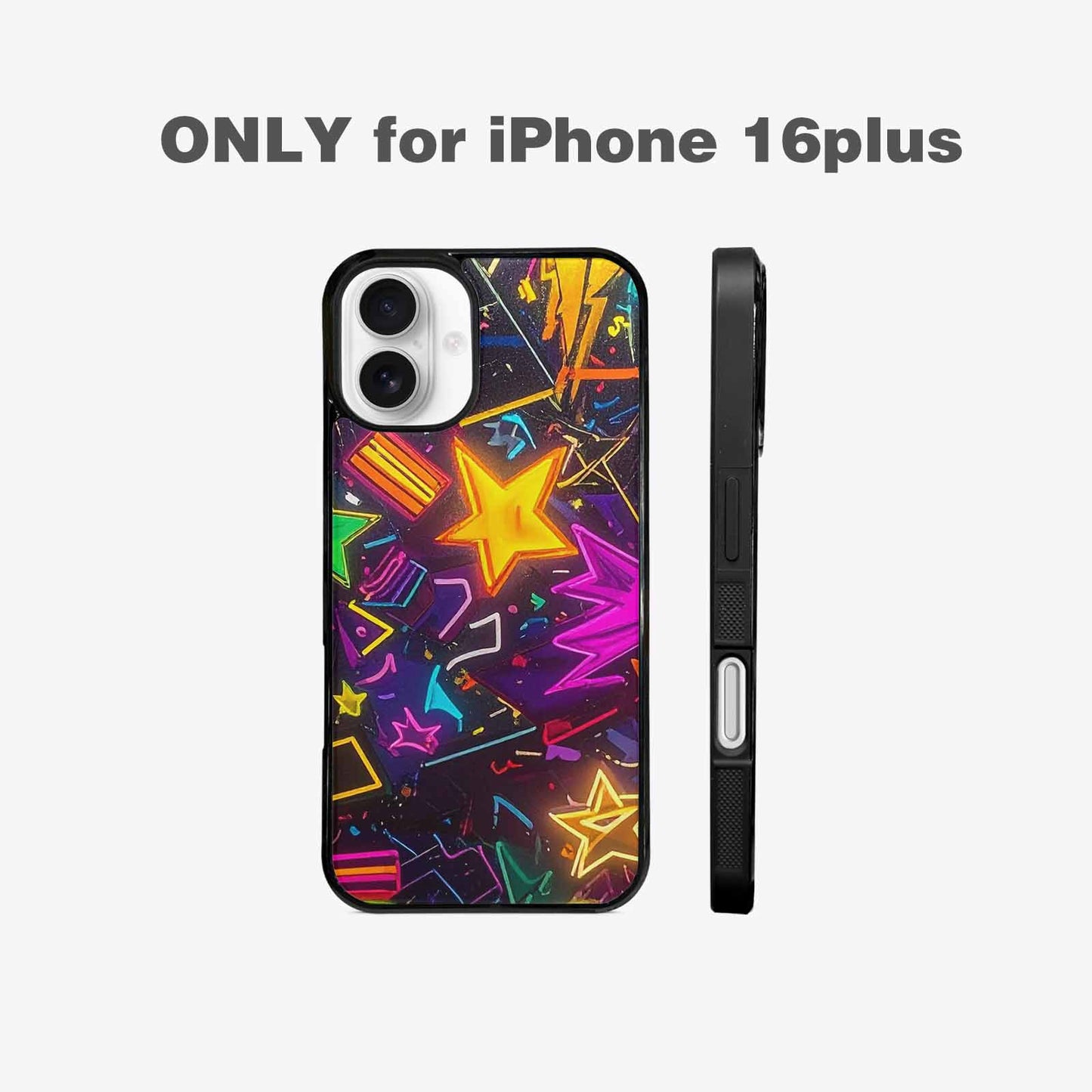 iPhone 16 Plus Case — 80s Retro Motif 80s Retro Motifs, Original Design Phone Case