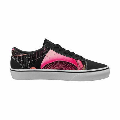 WOMEN'S Rainbow Drip Mushrooms Lace-Up Canvas Dreamcore Custom Shoes
