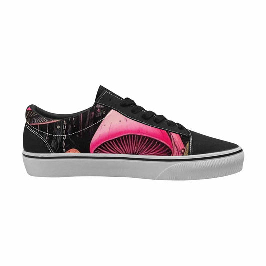 MEN'S Rainbow Drip Mushrooms Lace-Up Canvas Dreamcore Custom Shoes