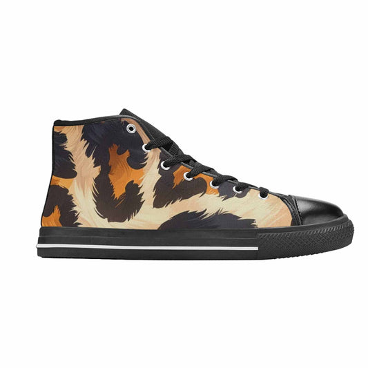 WOMEN'S Leopard Soft Airbrush Gradient High Top Canvas Surreal Shoes