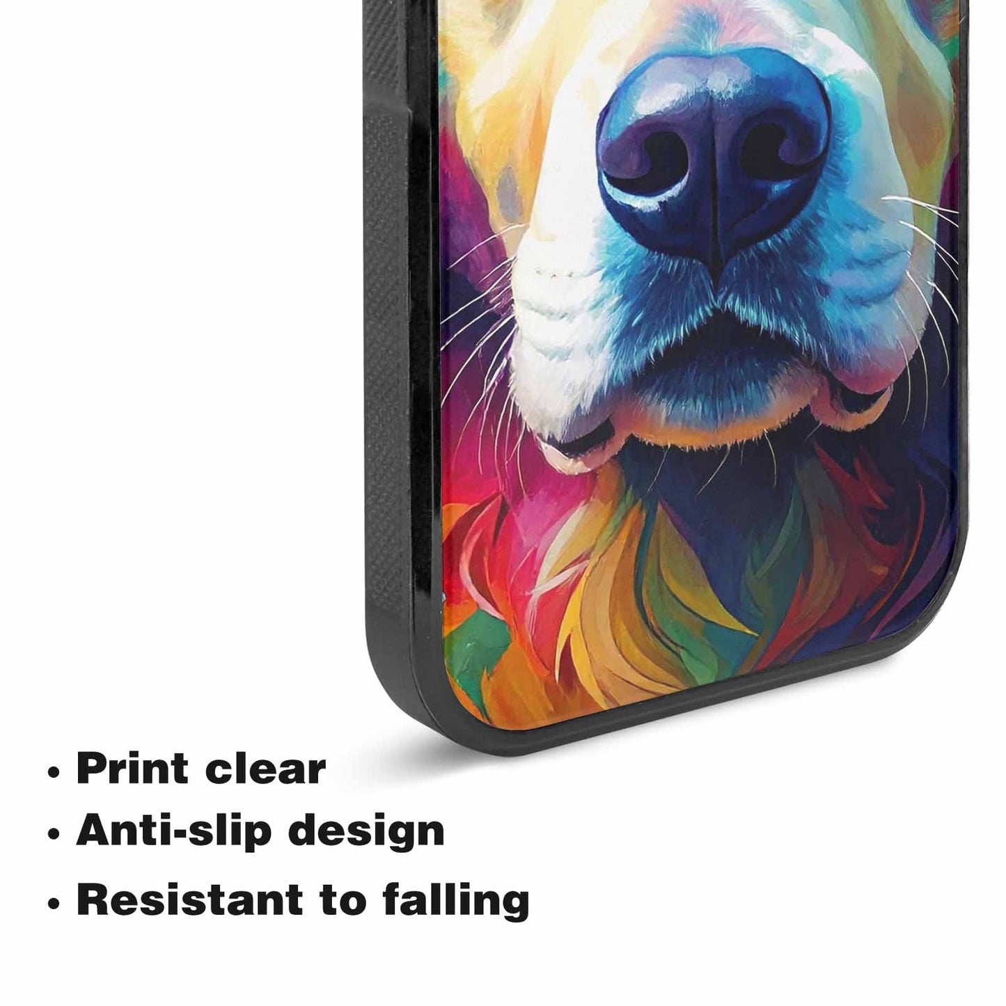 iPhone 15 Plus Case — Golden Retriever Watercolor Art Pattern, Personalized Phone Case