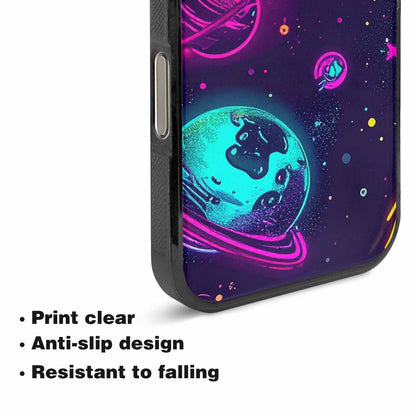 iPhone 16 Pro Max Case — Space Galaxy Astronaut Pattern Planets Stars, Original Design Phone Case