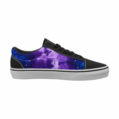 MEN'S Cosmic Tie Dye Canvas Lace-Up Neon Fantasy Custom Sneakers