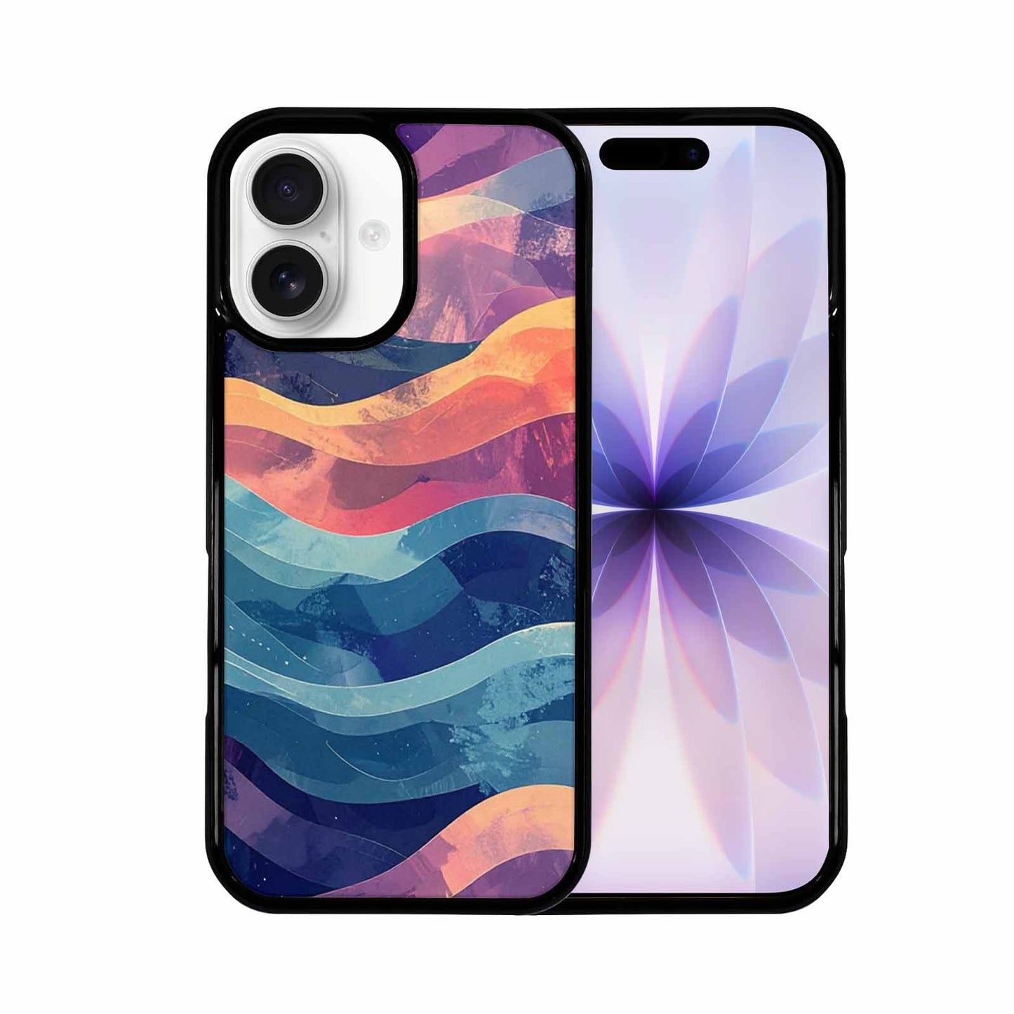 iPhone 17 Case — Glowing Camo Wave Camo, Customized Protective Case