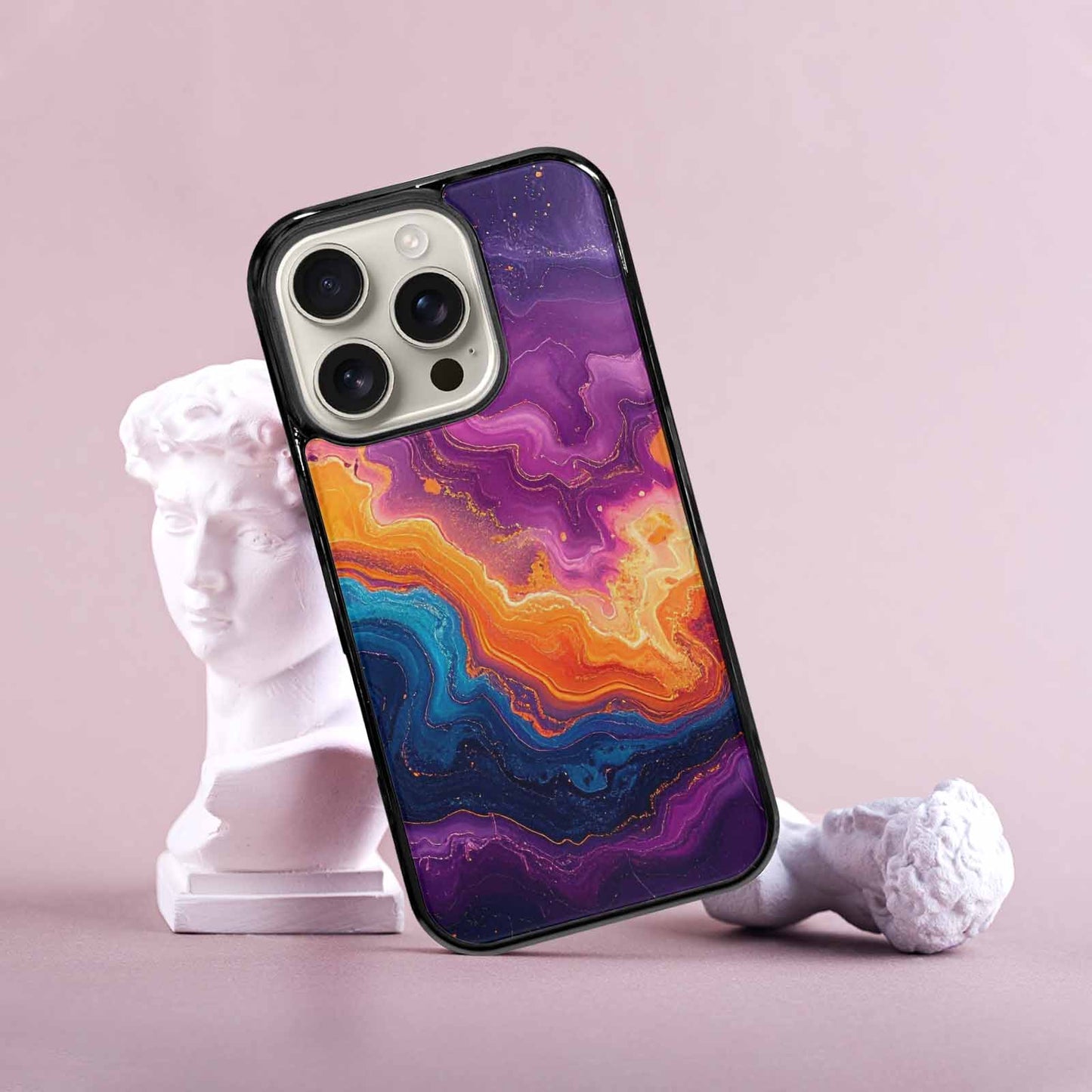 iPhone 16 Pro Case — Psychedelic Marble Tessellation, Custom Phone Case