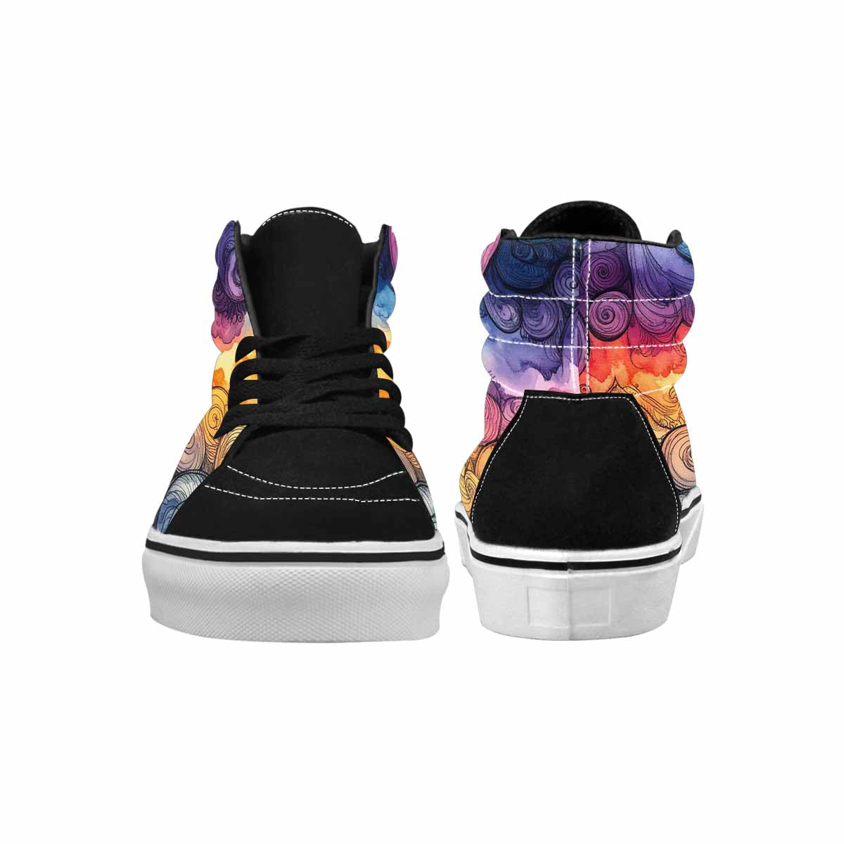 MEN'S Tie High Top Canvas Cottagecore Sneakers