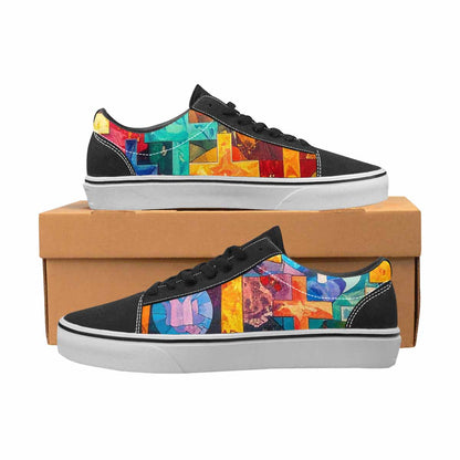 WOMEN'S Faith Cross Lace-Up Canvas Cottagecore Sneakers