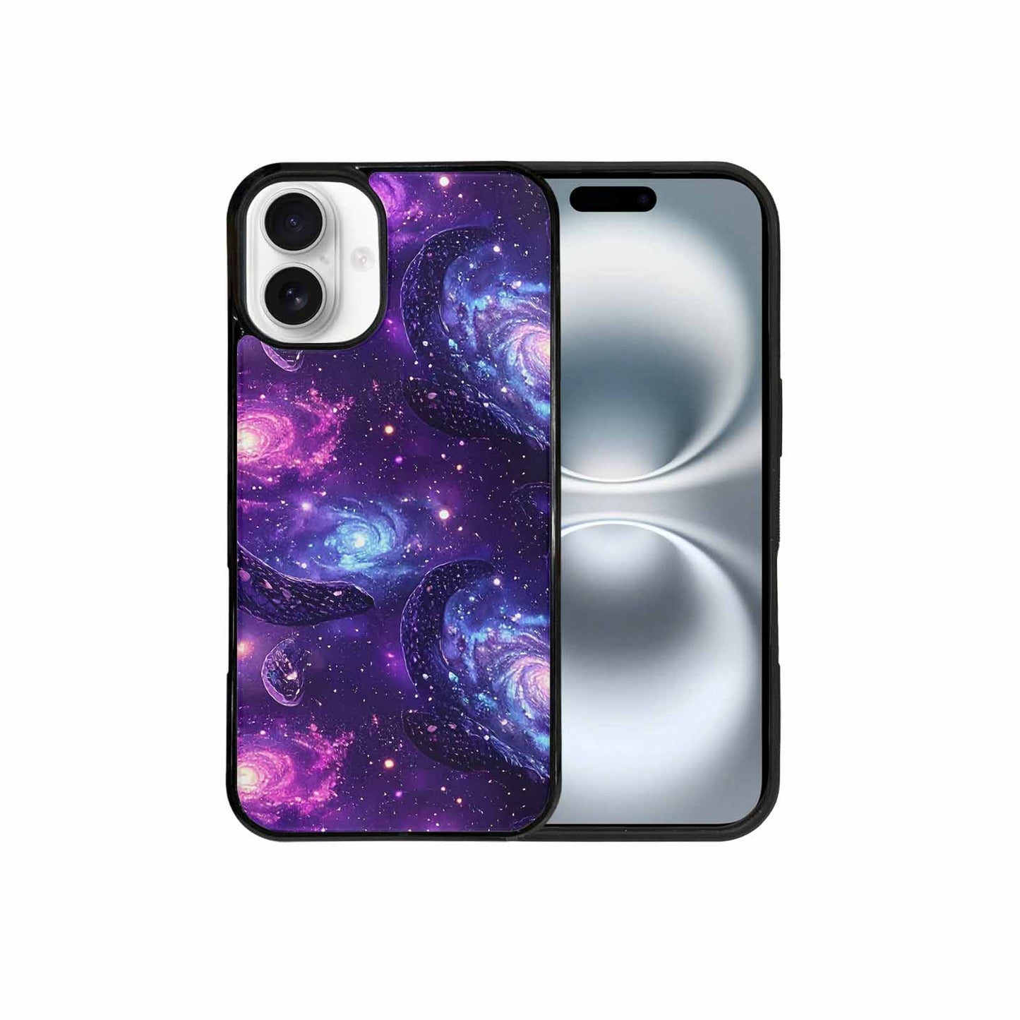 iPhone 16 Plus Case — Galaxy Snake Print Custom, Custom Art Phone Cover