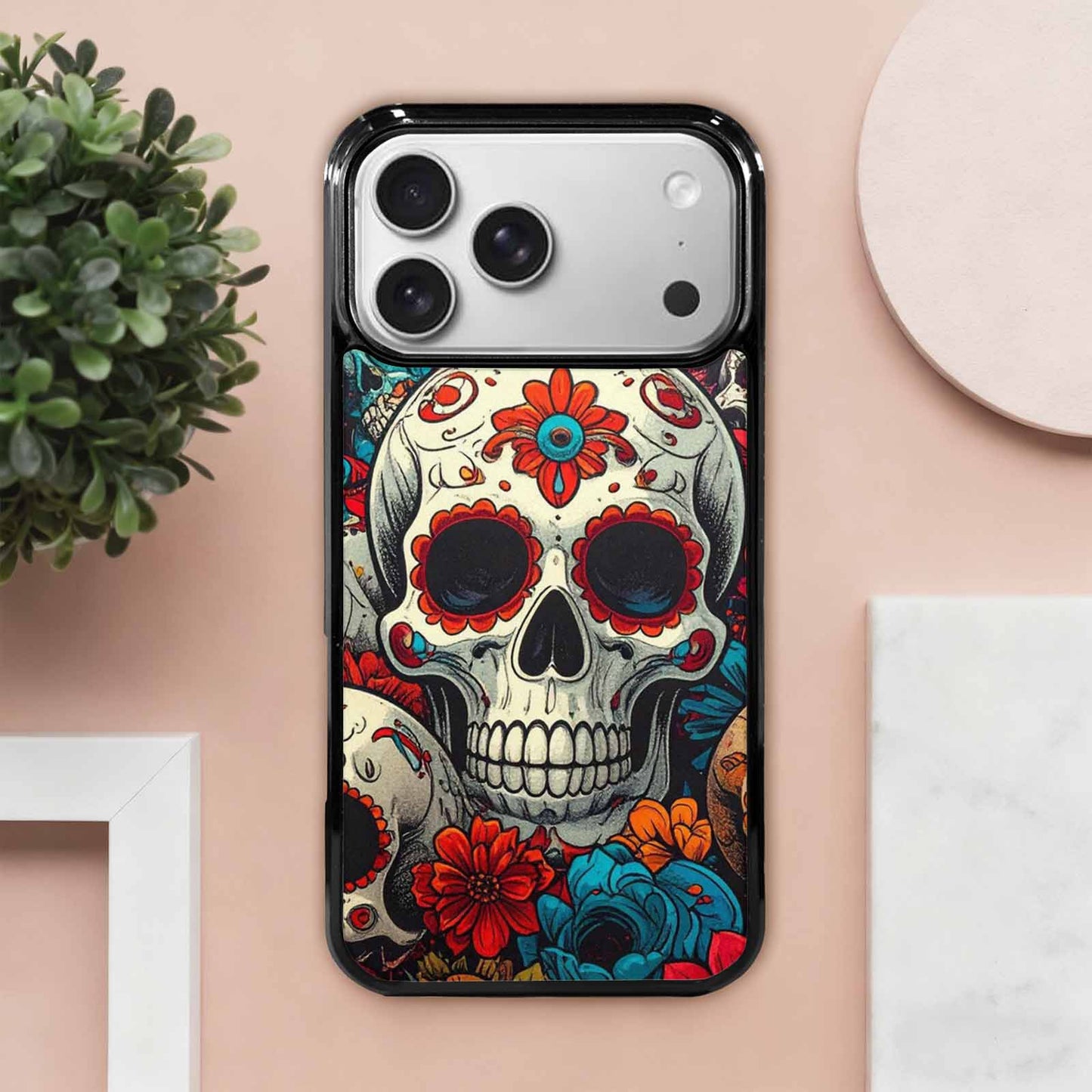 iPhone 17 Pro Max Case — Skull Dark Art Gothic Print Gothic, Custom Printed Phone Case