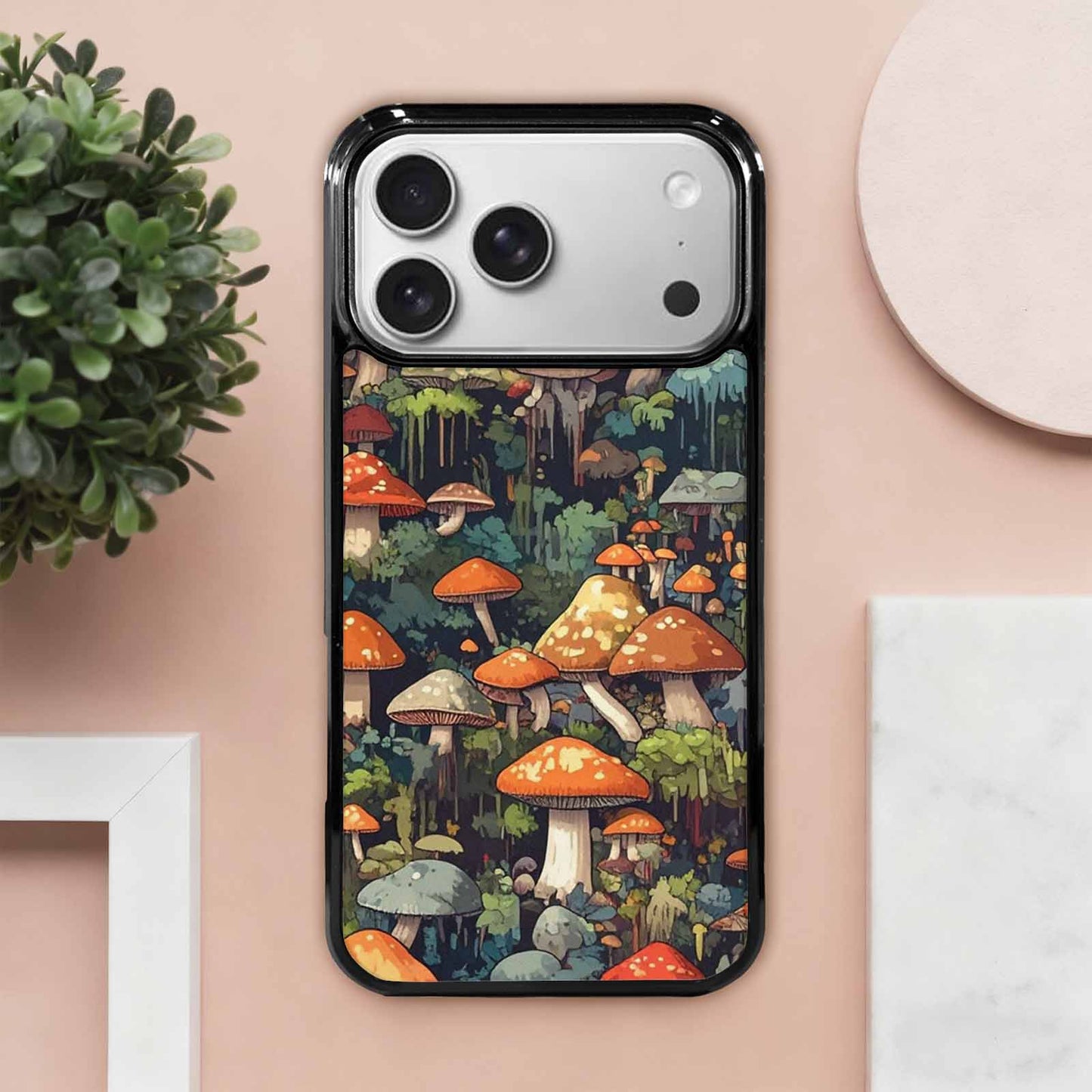 iPhone 17 Pro Max Case — Mushrooms Camomushrooms Patter Ojg Camo, Original Design Phone Case