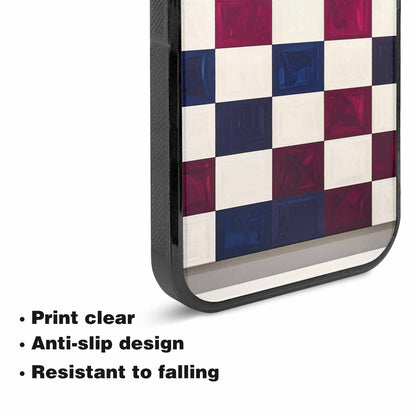 iPhone 15 Case — Checkerboard Print, Unique Phone Case Design
