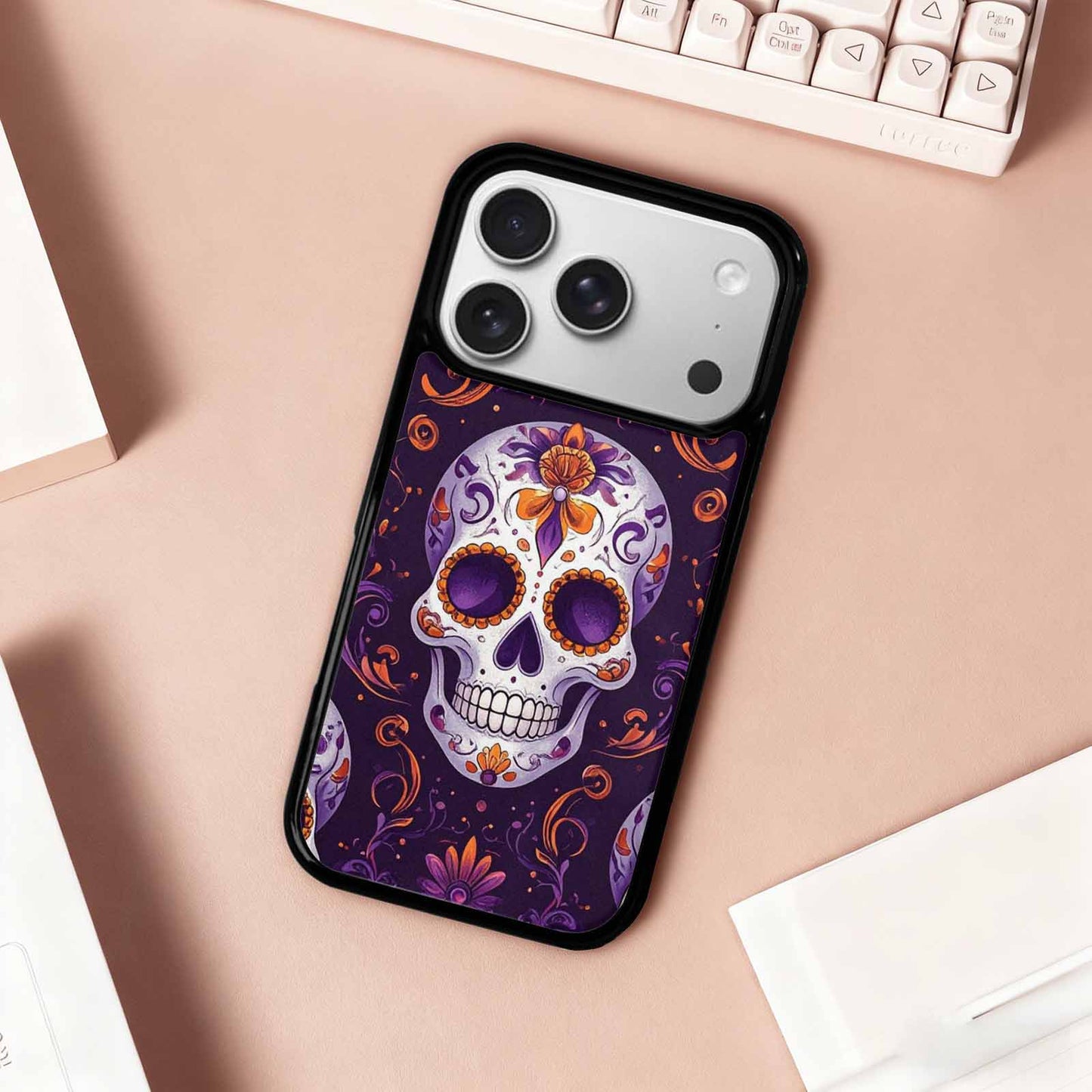 iPhone 17 Pro Case — Skull Dark Art Gothic Print Gothic, Personalized Phone Case