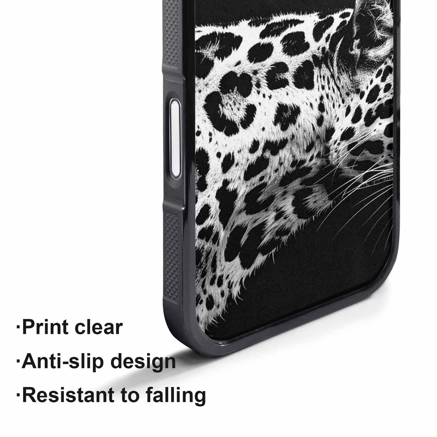 iPhone 17 Pro Max Case — Leopard Print Black And Animal Print, Custom Art Phone Cover
