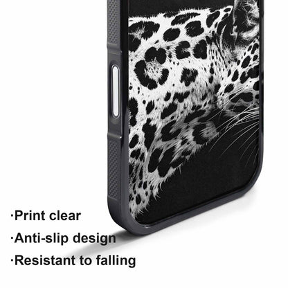 iPhone 17 Pro Max Case — Leopard Print Black And Animal Print, Custom Art Phone Cover