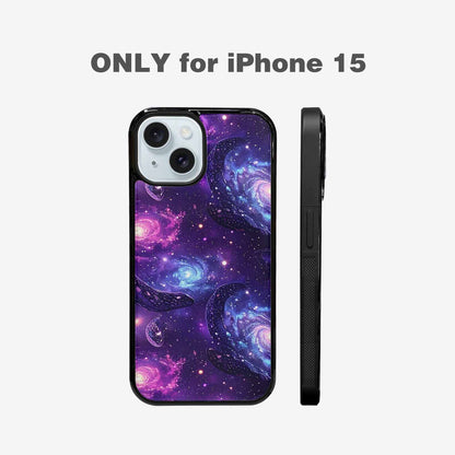 iPhone 15 Case — Galaxy Snake Print Custom, Unique Phone Case Design
