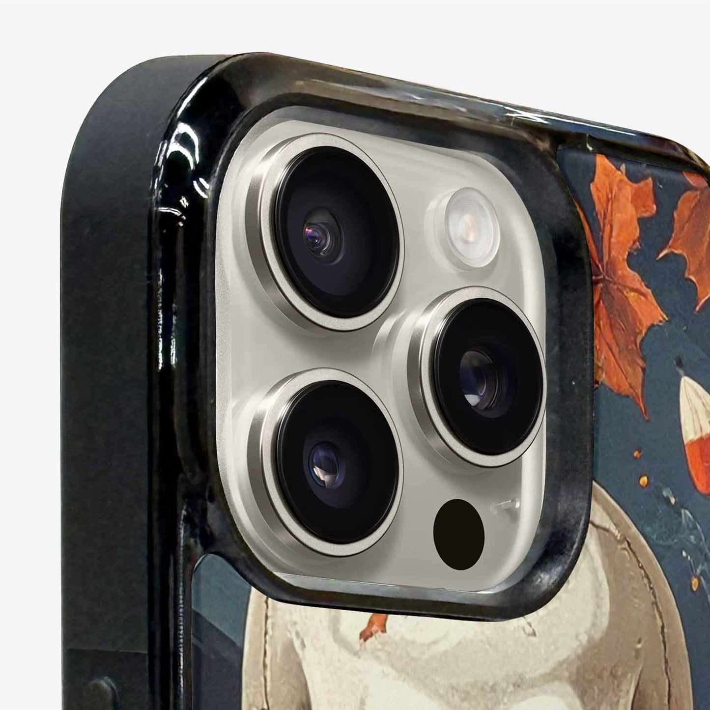 iPhone 15 Pro Max Case — Halloween Skulls Pumpkins Custom, Custom Art Phone Cover