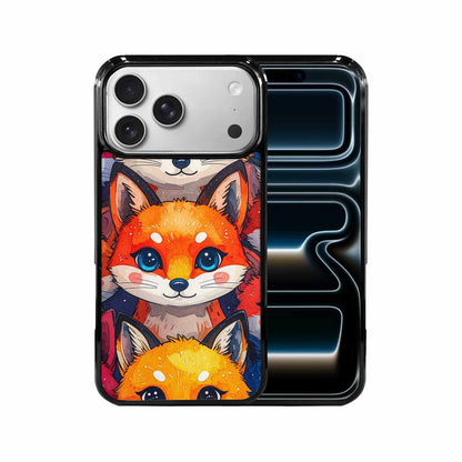 iPhone 17 Pro Max Case — Watercolor Kawaii Fox Watercolor Abstract, Custom Printed Phone Case