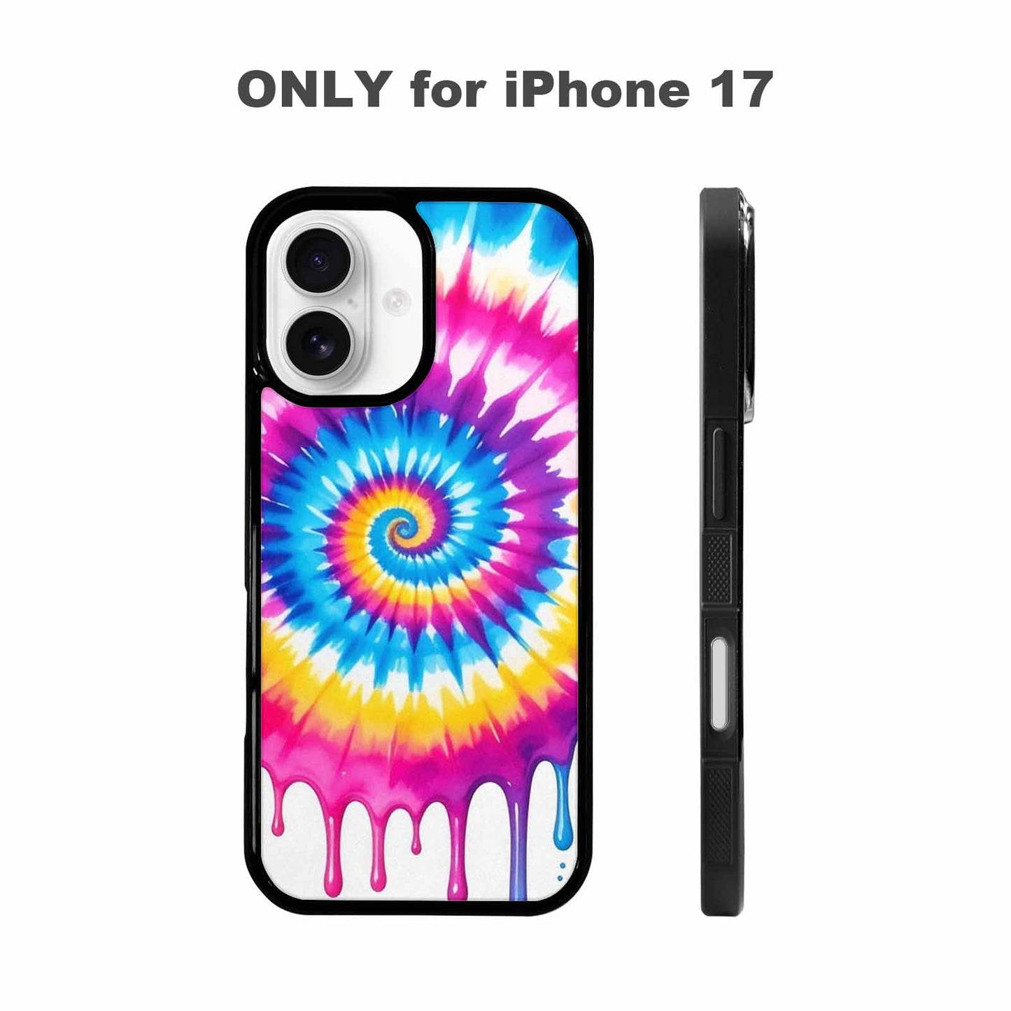 iPhone 17 Case — Tie Dye Drip Tie Dye, Customized Protective Case