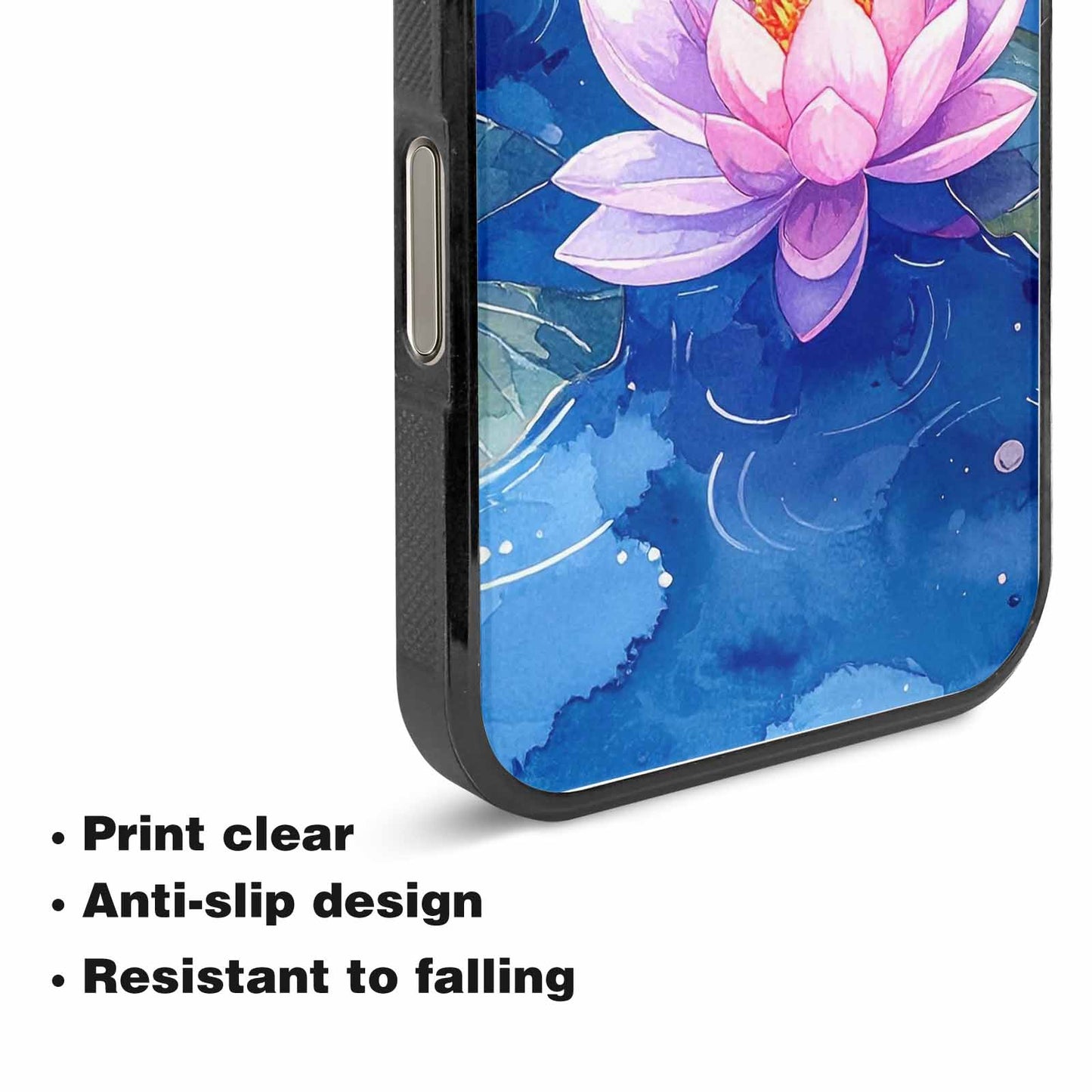iPhone 15 Pro Max Case — Monet Water Lilies Painting Pattern, Original Design Phone Case