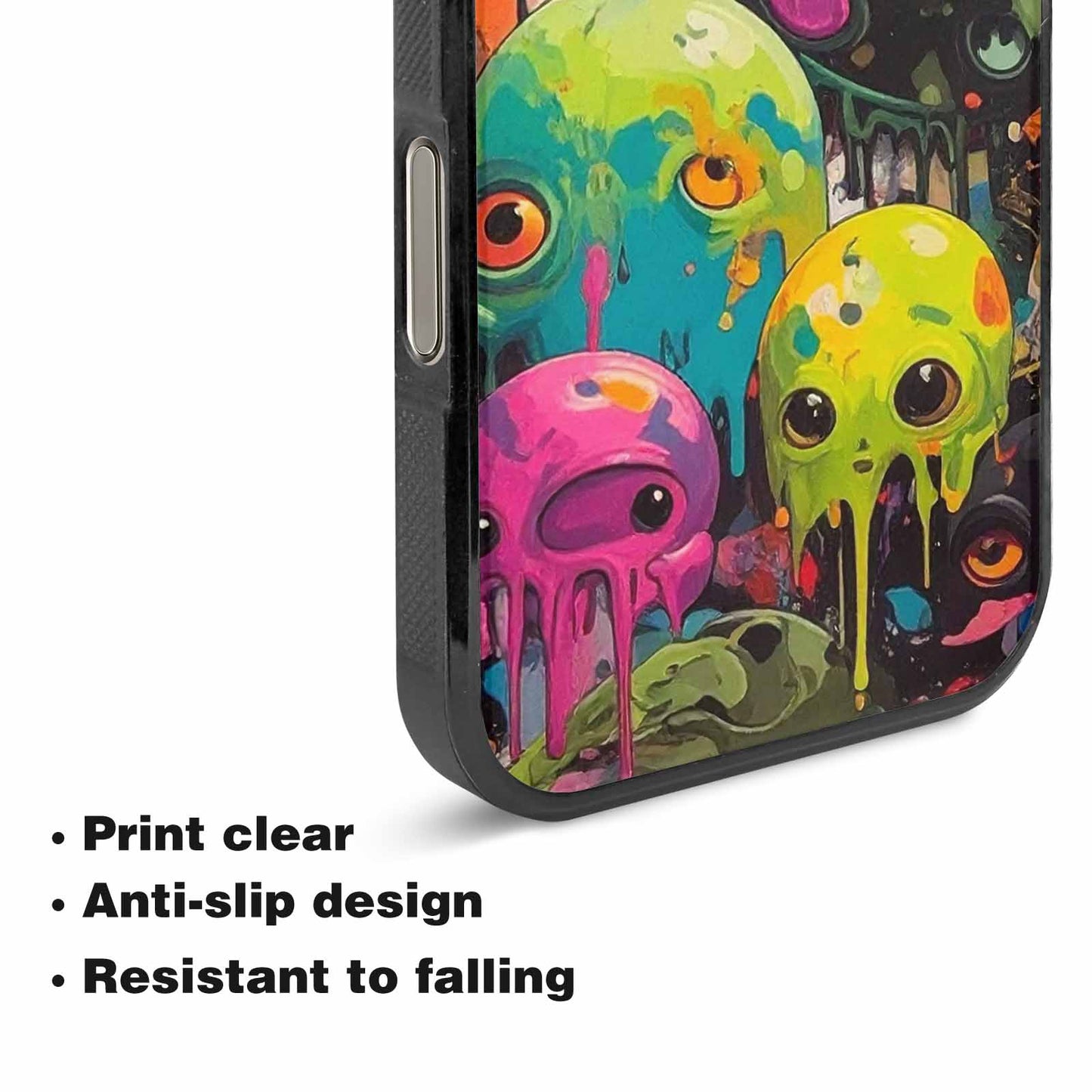 iPhone 16 Pro Max Case — Aliens Camomelting Aliens Patt Sex, Customized Protective Case