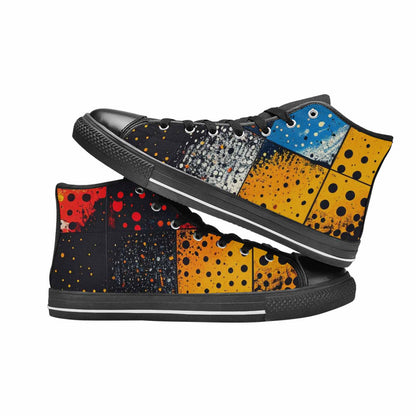 WOMEN'S Comic Book Halftone High Top Canvas Vivid Shoes