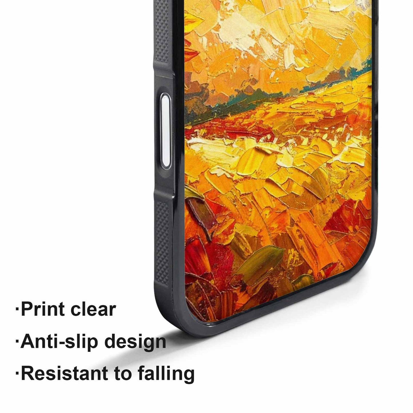 iPhone 17 Air Case — Impressionist Sunflower Brushstroke Pattern Hundreds Floral, Unique Phone Case Design