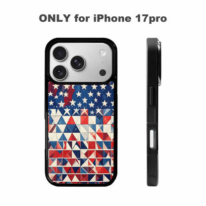 iPhone 17 Pro Case — Small American Flag Stars And Galaxy, Custom Designed Case Cover