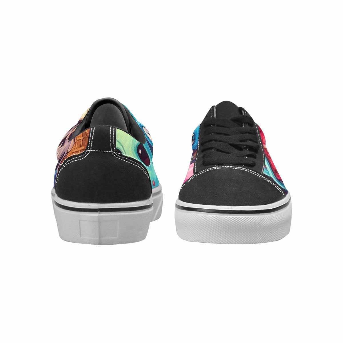WOMEN'S Ice Cream Monsters  Lace-Up Canvas Y2K Custom Shoes