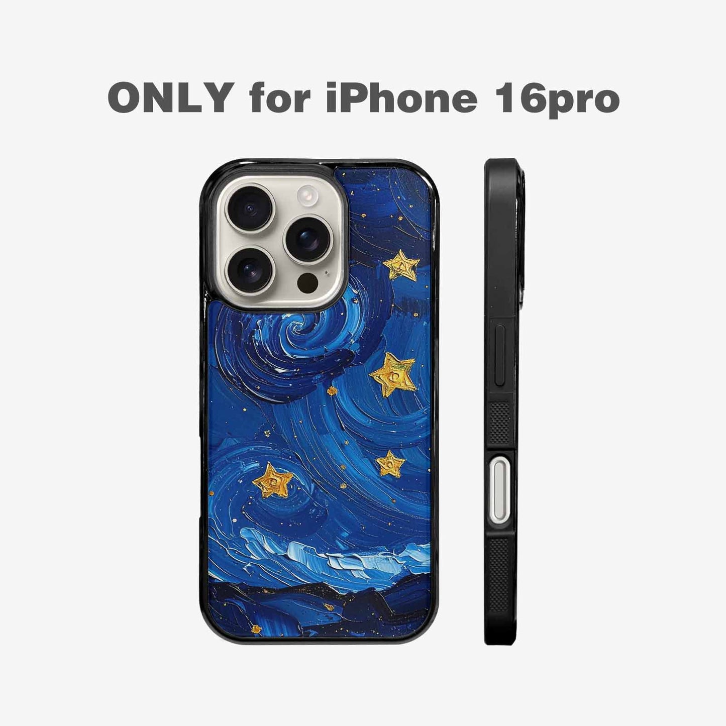 iPhone 16 Pro Case — Starry Night Galaxy Custom, Customized Protective Case