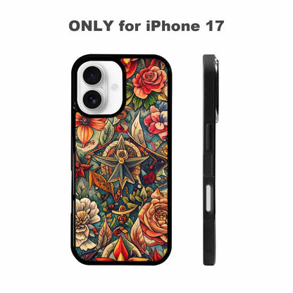 iPhone 17 Case — Small Old School Tattoo Original Art, Personalized Phone Case