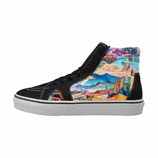 WOMEN'S Surrealist Full Color High Top Canvas Custom Fashion Cottagecore Custom Shoes