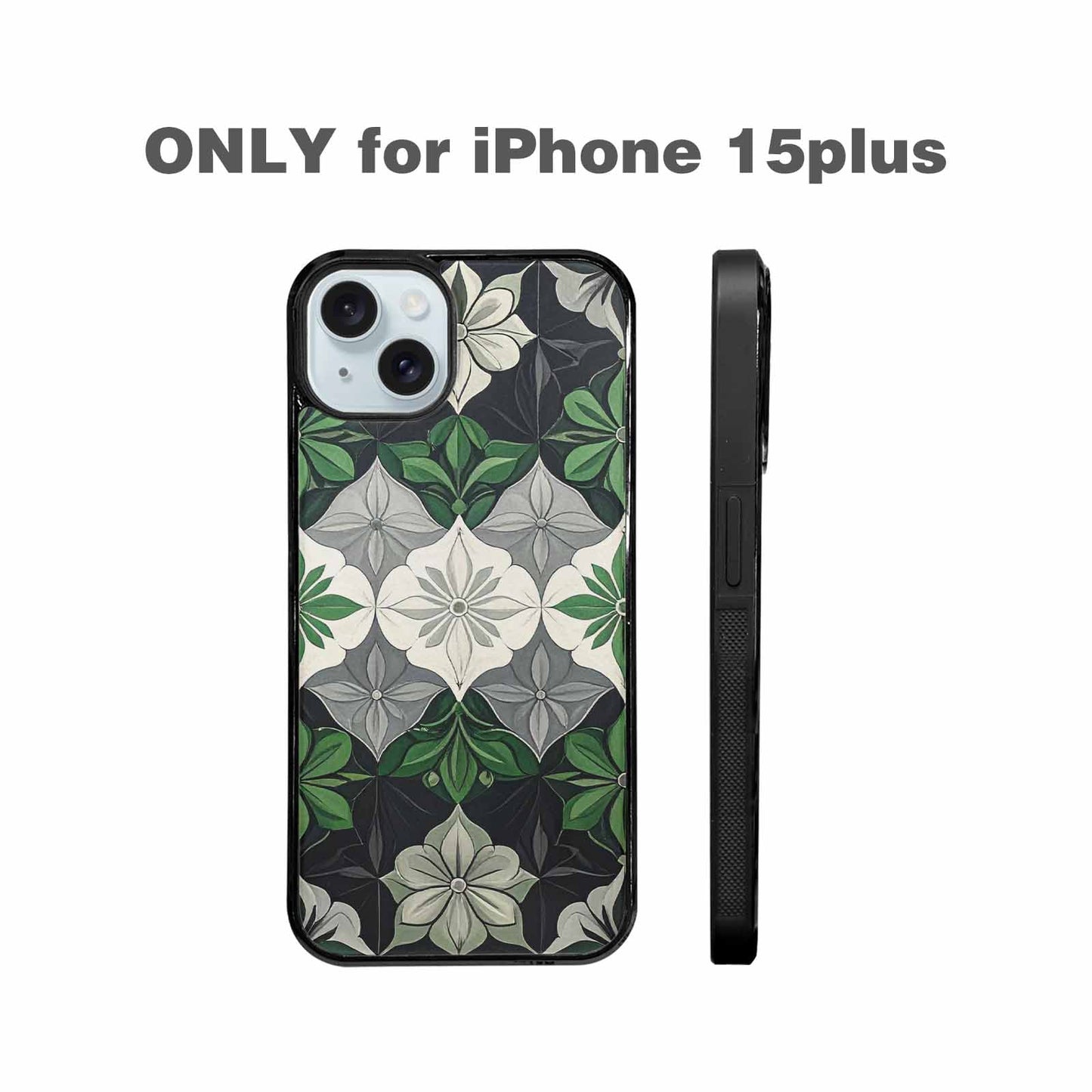 iPhone 15 Plus Case — Aromantic Flag Color Theme Small Rainbow, Original Design Phone Case