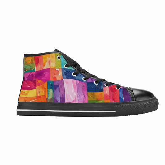 WOMEN'S Rainbow Pride Flag High Top Canvas Aesthetic Custom Shoes