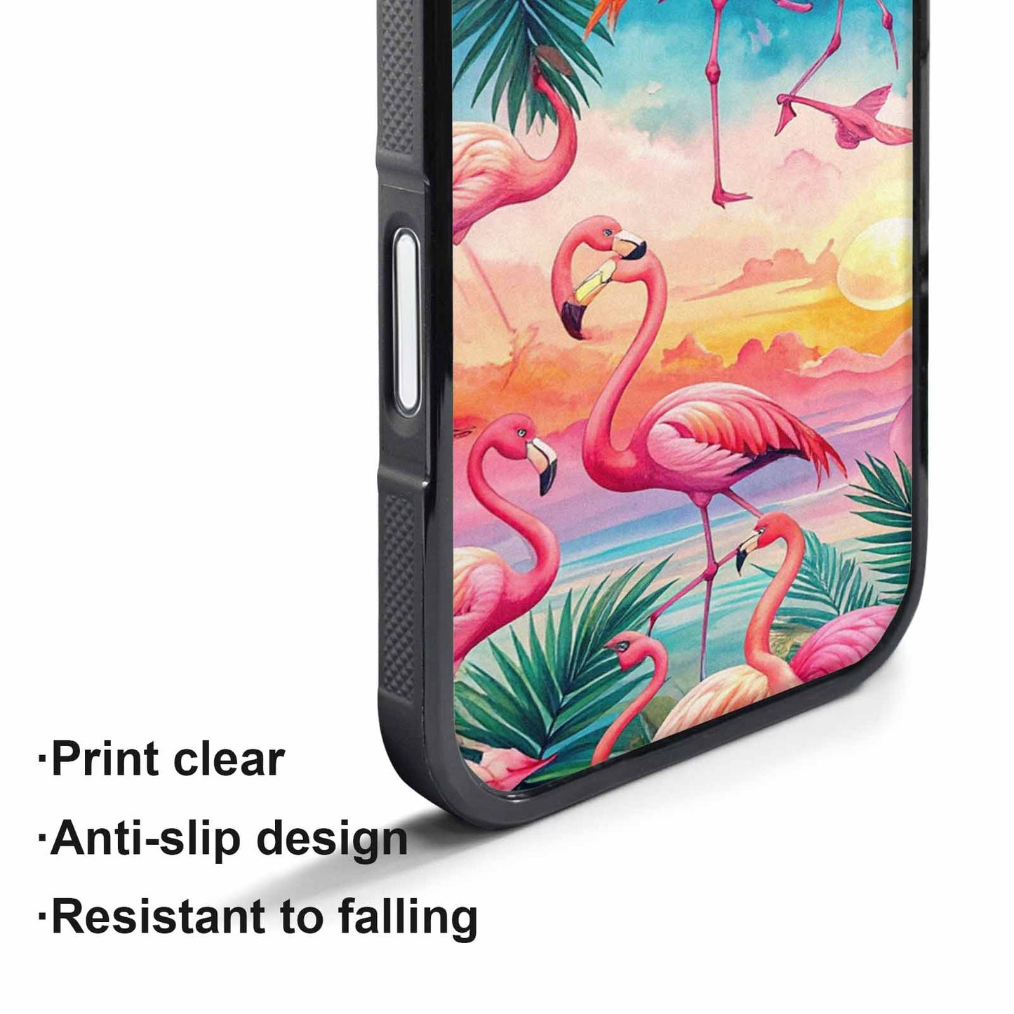iPhone 17 Pro Max Case — Flamingo Tropical Flamingo Tropical Original Art, Original Design Phone Case