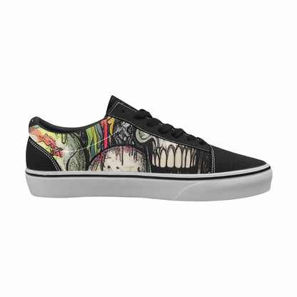 WOMEN'S Rainbow From Skull S Lace-Up Canvas Dreamcore Custom Shoes