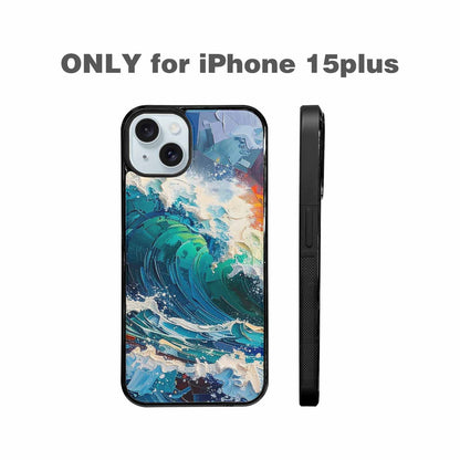 iPhone 15 Plus Case — Wave Crest Splash Wave Crest Splash, Unique Phone Case Design