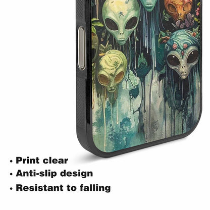 iPhone 16 Pro Max Case — Aliens Pattern Hundreds Of Sma Fvc, Unique Phone Case Design