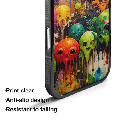 iPhone 17 Case — Aliens Camomelting Aliens Patt Alien Scifi, Custom Print Case Cover