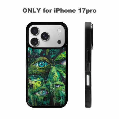 iPhone 17 Pro Case — Seamless Repeating Pattern Of Overlapping Cartoon, Custom Print Case Cover