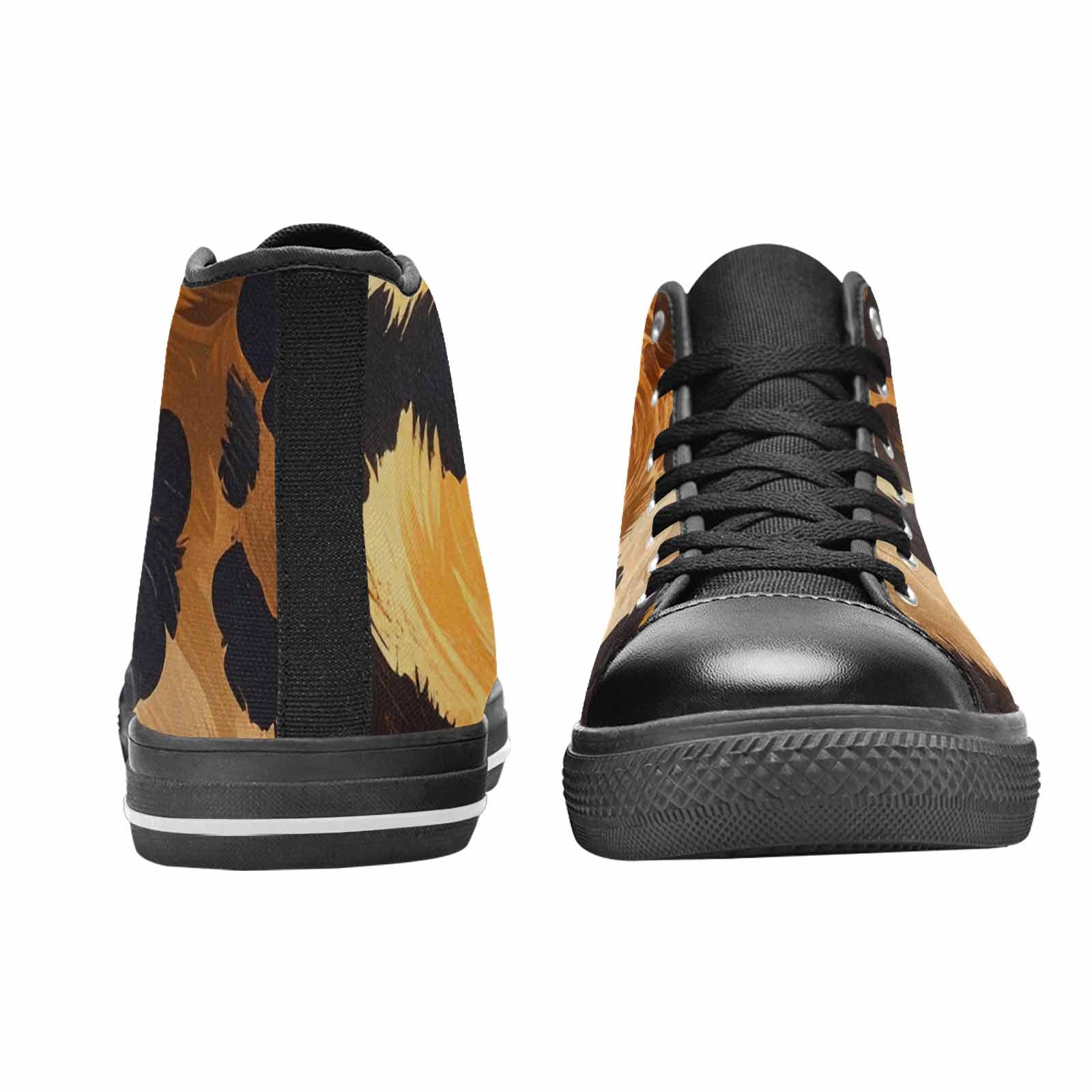 WOMEN'S Leopard Soft Airbrush Gradient High Top Canvas Aesthetic Shoes