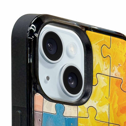iPhone 15 Plus Case — Autism Puzzle Pieces Puzzle Piece Pattern, Custom Print Case Cover