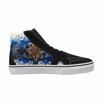 MEN'S Mandala Medallion High Top Canvas Grunge Custom Shoes