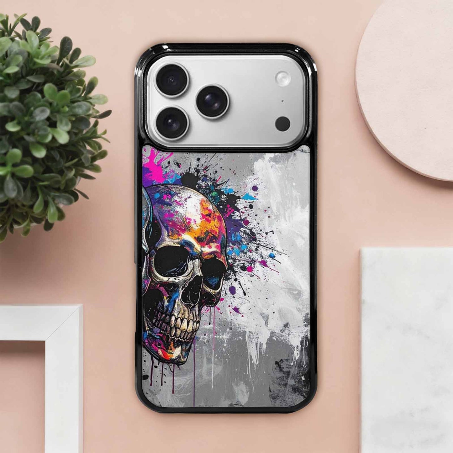 iPhone 17 Pro Max Case — Skull Dark Art Gothic Print Gothic, Custom Printed Phone Case