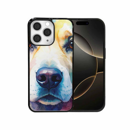 iPhone 15 Pro Max Case — Golden Retriever Watercolor Art Pattern, Custom Made Phone Cover