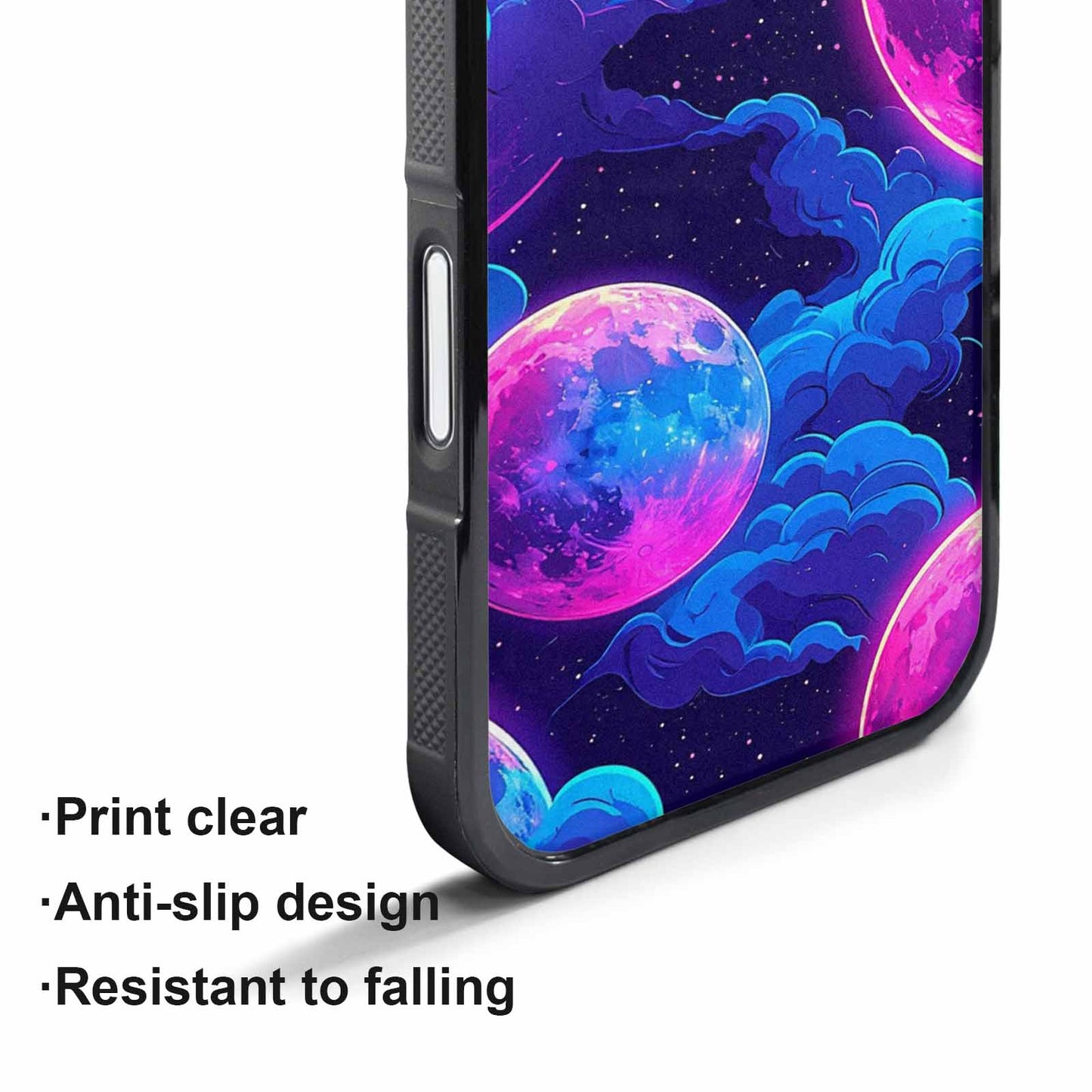 iPhone 17 Pro Max Case — Neon Winter Moon Cartoon Cute, Customized Protective Case