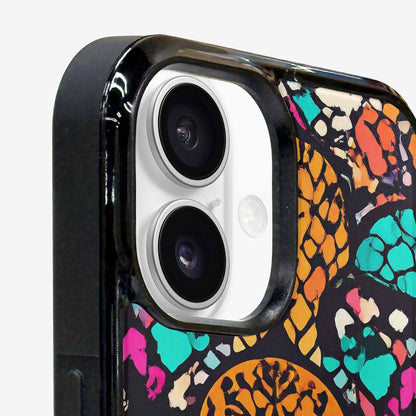 iPhone 16 Case — Snake Print Skull, Custom Phone Case