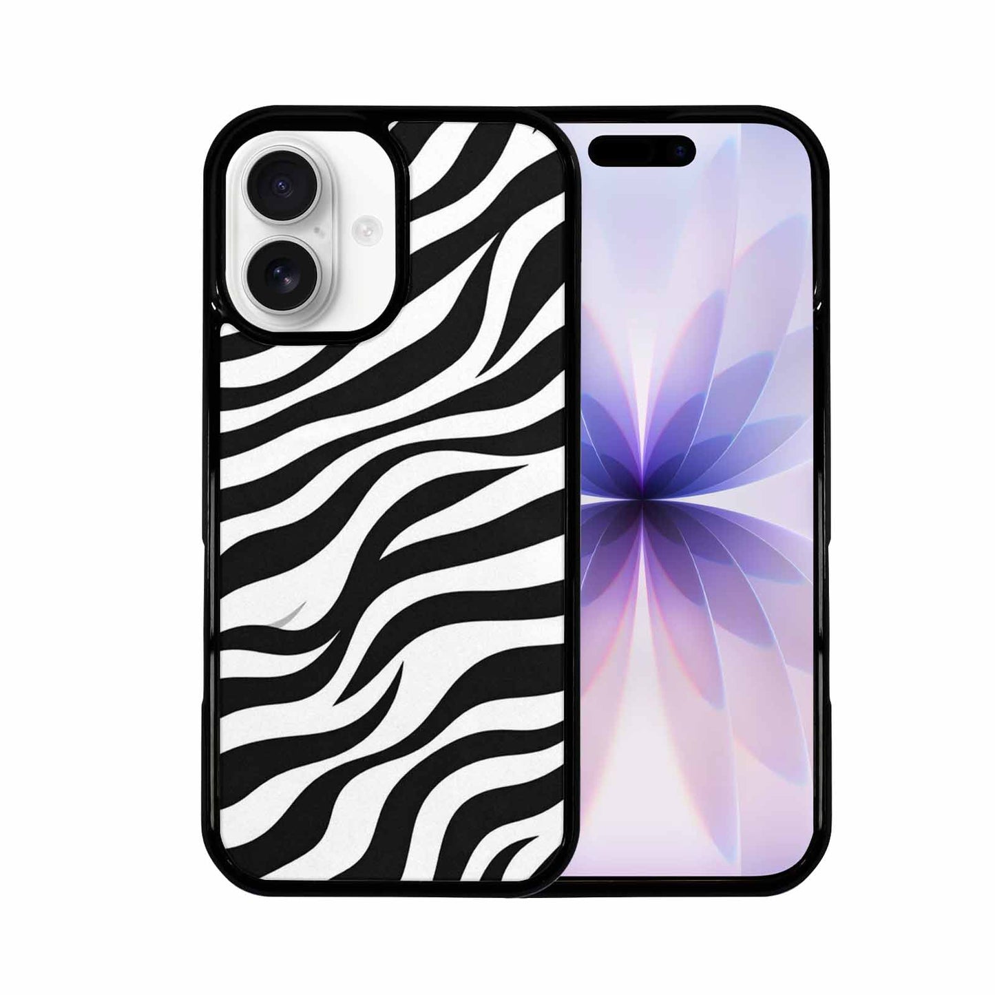 iPhone 17 Case — Zebra Print Black White Custom Animal, Customized Protective Case