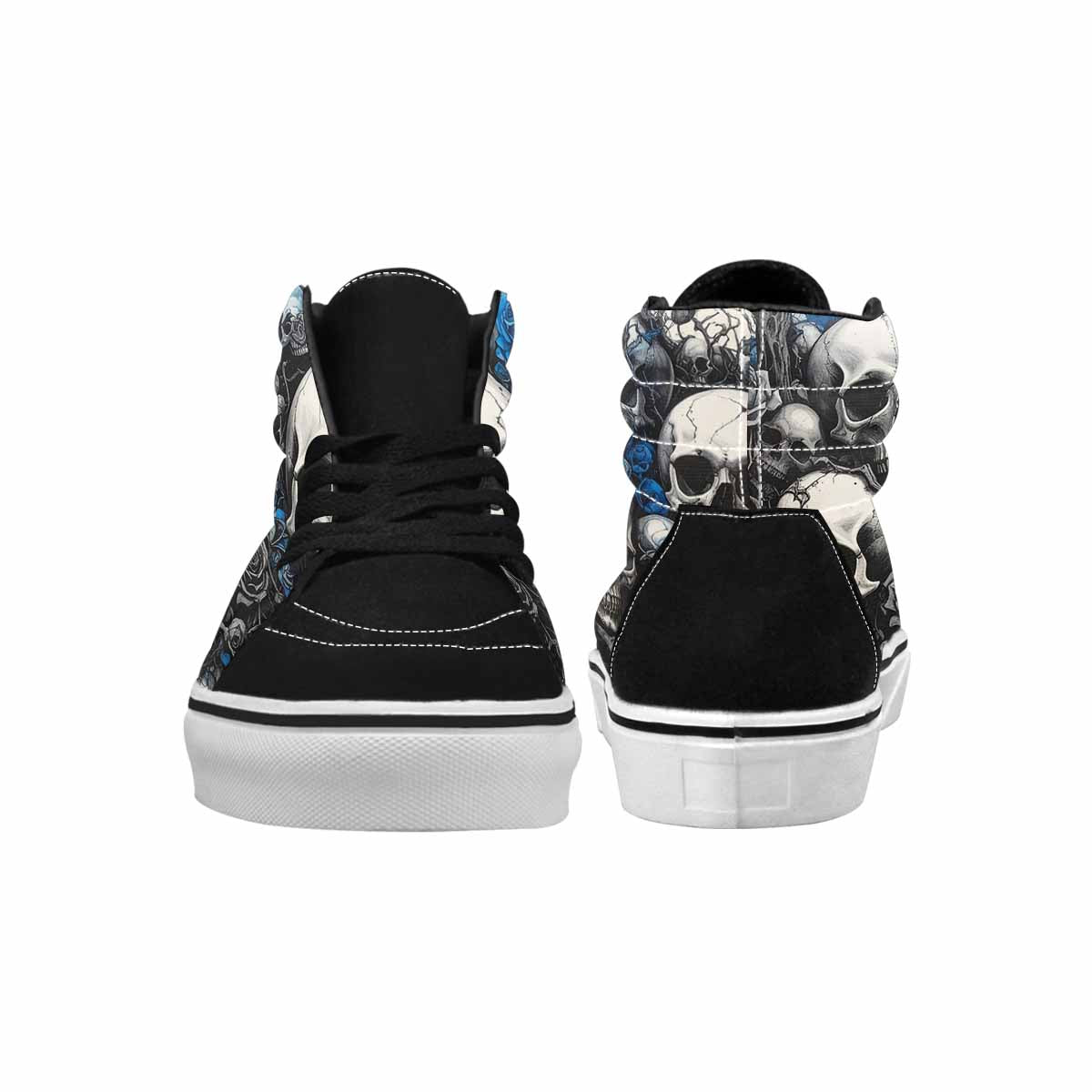 MEN'S Skull Roses High Top Canvas Grunge Shoes