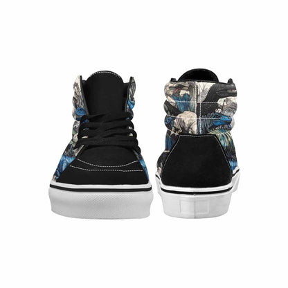 MEN'S Dinosaur Burst High Top Canvas Vivid Custom Sneakers