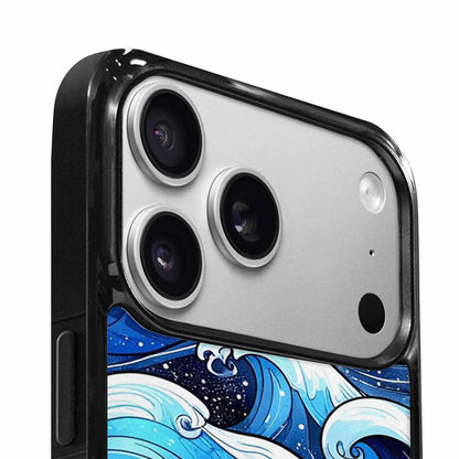 iPhone 17 Pro Case — Glossy Winter Wave Seamless Cartoon Cute, Custom Made Phone Cover